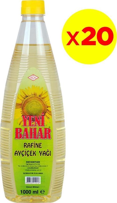 Ayçiçek Yağı 1 Litre X 20 Adet