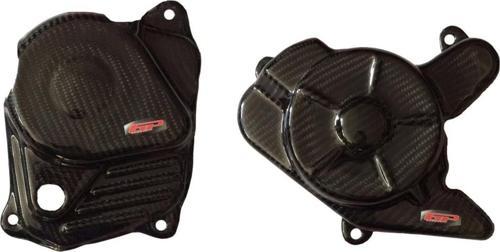 Bajaj Pulsar NS 200 2011-2024 Uyumlu Karbon Fiber Motor Koruma Kapağı Siyah