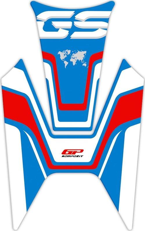 BMW R 1200 GS 2013-2023 Uyumlu Tank Pad Mavi-Kırmızı