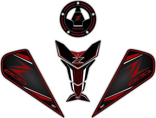 Kawasaki Z 800 2013-2018 Uyumlu Tank Pad Kırmızı