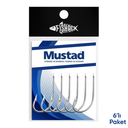 Olta İğnesi - Mustad - 2310 - Krom - No: 2 (6'lı Paket)