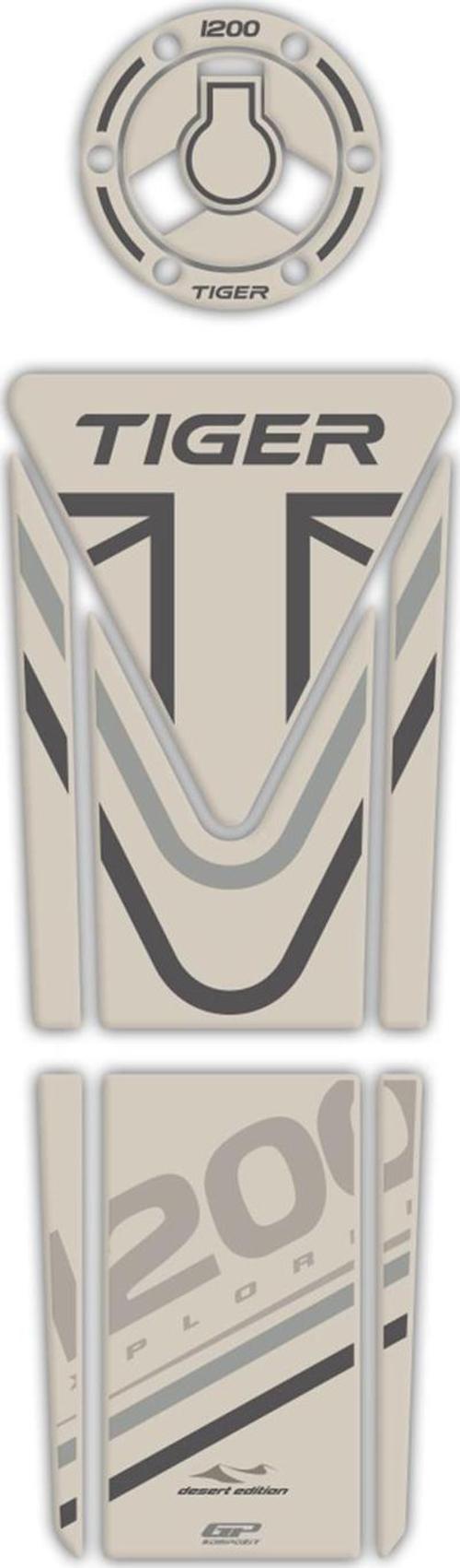 Triumph Tiger 1200 2014-2016 Uyumlu Tank Pad Seti Kum