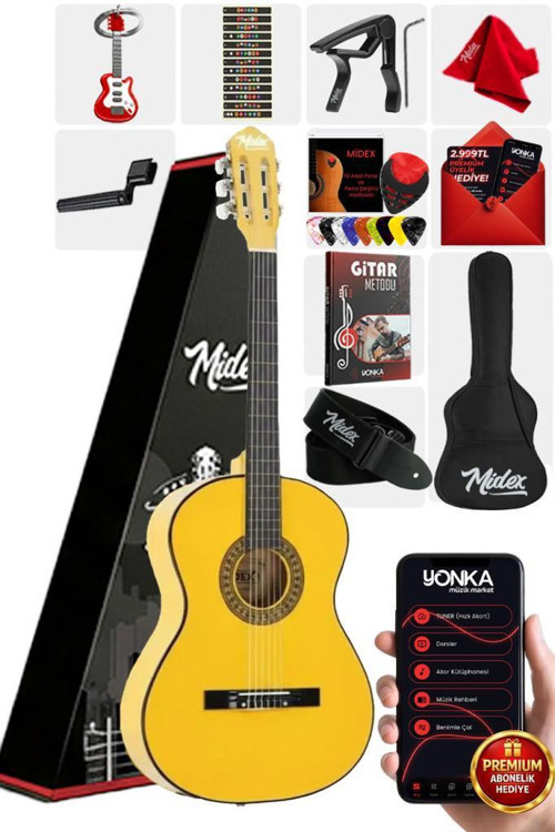 CG-36YLW Kaliteli 36 İnç 3/4 Junior Çocuk Gitarı 8-12 Yaş Arası
