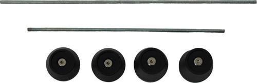 Yamaha R6 2008-2016 Uyumlu Aks Koruma Takoz Seti Siyah