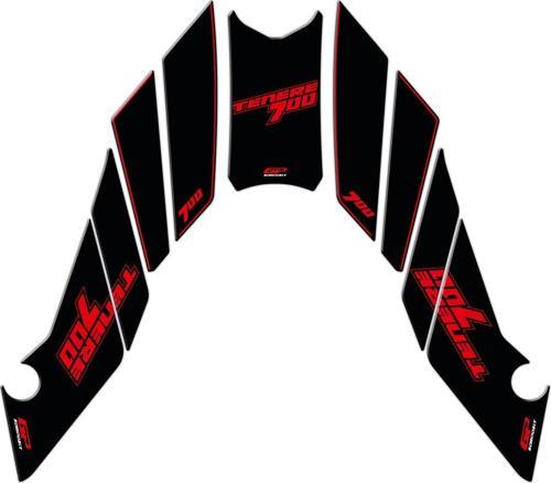 Yamaha Tenere 700 2019-2023 Uyumlu Tank Pad Seti Kırmızı