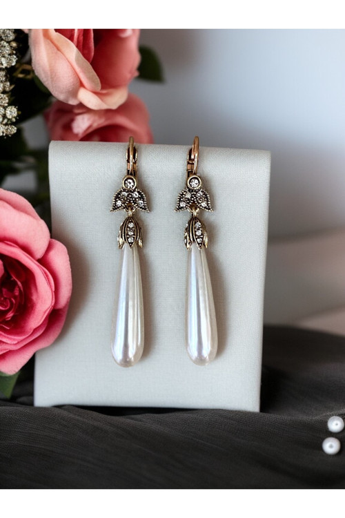 Su Damlası İnci Küpe