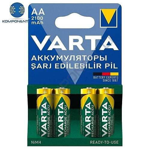 2100mAh AA Şarj Edilebilir Pil 4'lü Paket 56616
