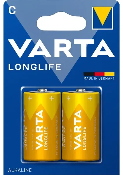 Longlife Alkalin Orta Kalem Pİl C Boy 2'li paket