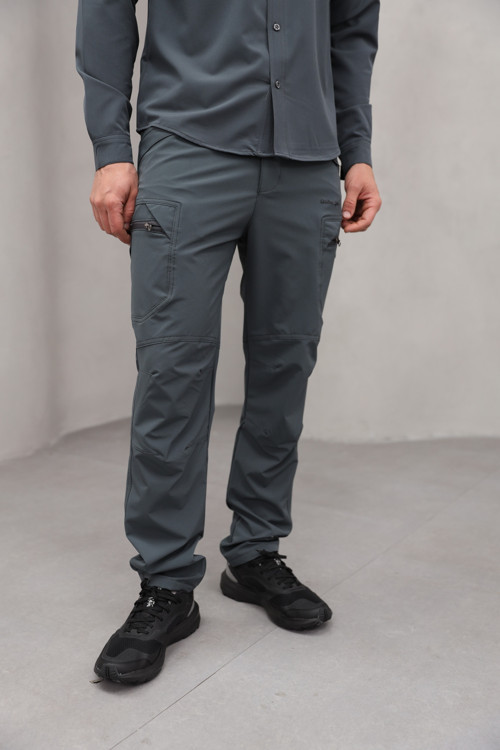 Erkek Antrasit Renk Tactical Outdoor Su ve Rüzgar Geçirmez Softshell Pantolon
