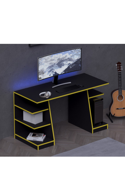 KRONOS OYUNCU MASASI - BİLGİSAYAR MASASI - GAMER MASASI - 59x136 Cm AFM180