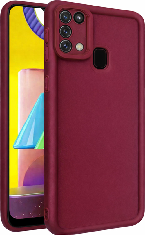 Samsung Galaxy M31 VE M21S VE F41 Uyumlu Kamera Çıkıntılı Mat Silikon Telefon Kılıfı