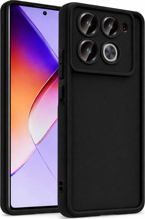 infinix Note40Pro 4G/5G VE Note40Pro+ 5G Uyumlu Kamera Çıkıntılı Mat Silikon Telefon Kılıfı