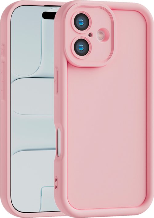 iPhone 16 PLUS Uyumlu Kamera Çıkıntılı Mat Silikon Telefon Kılıfı