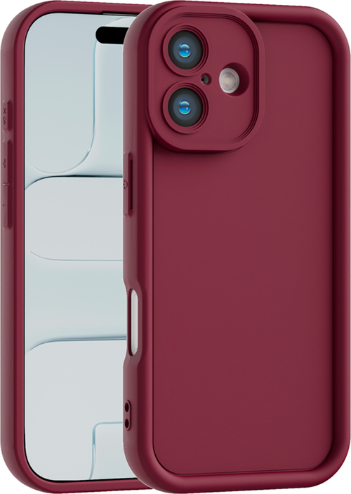 iPhone 16 PLUS Uyumlu Kamera Çıkıntılı Mat Silikon Telefon Kılıfı