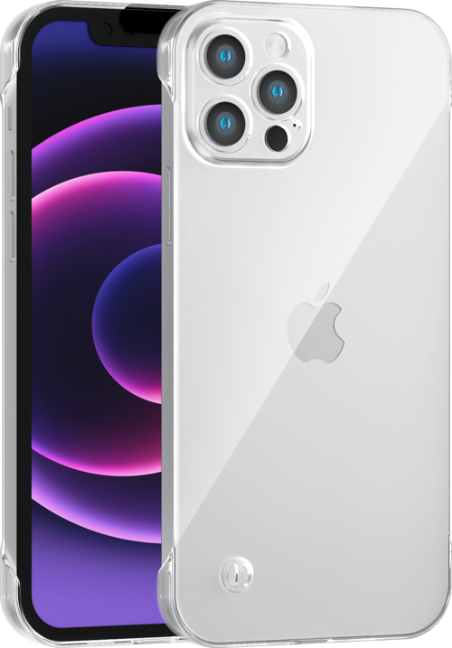 iPhone 12 Pro Max Uyumlu Kamera Korumalı Yanları Açık Sararmaz Sert Mika Şeffaf Kılıf