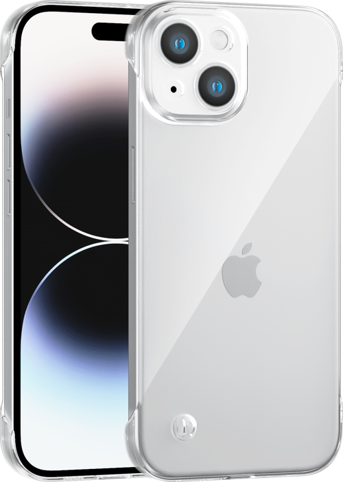 iPhone 14 Uyumlu Kamera Korumalı Yanları Açık Sararmaz Sert Mika Şeffaf Kılıf