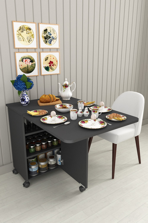 %100 MDFLAM 105cm Mutfak Adası Yemek Masası Kahve Köşesi MA-01
