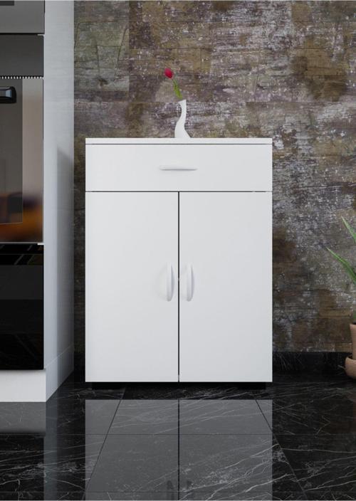 Banyo Dolabı Çekmeceli Ve 2 Kapaklı Çok Amaçlı Dolap Mutfak Dolabı Ofis Dolabı