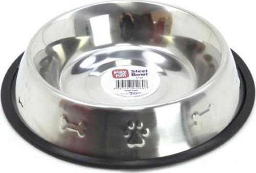 Desenli Kedi Köpek Çelik Mama Kabı 32 OZ (SWT2302)