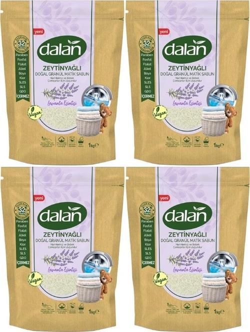 Doğal Granül Sabun Tozu 1kg Doğal Bebekler Için Lavanta Esintisi (4 Lü Set)