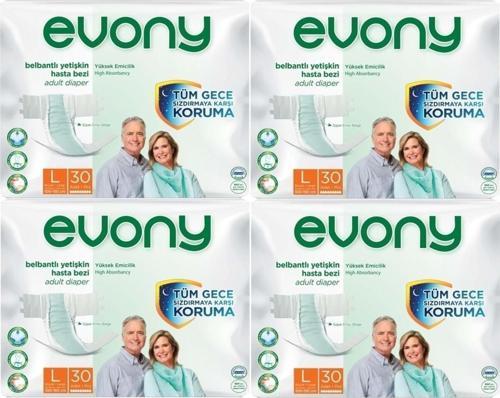 Hasta Bezi Yetişkin Bel Bantlı Tekstil Yüzey L-büyük Boy 120 Adet (4pk*30)