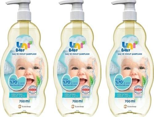 Saç Ve Vücut Şampuanı 700 ml X 3 Adet