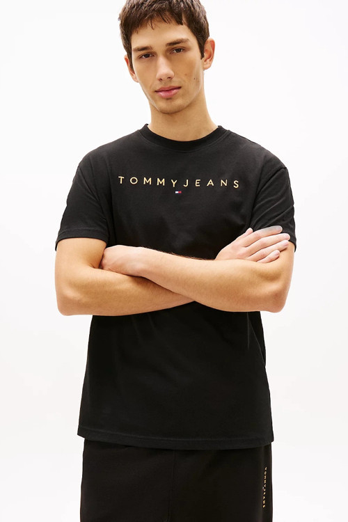 TJM Normal Kesim Lineer Logolu Erkek Turuncu T-shirt DM0DM20744SEV
