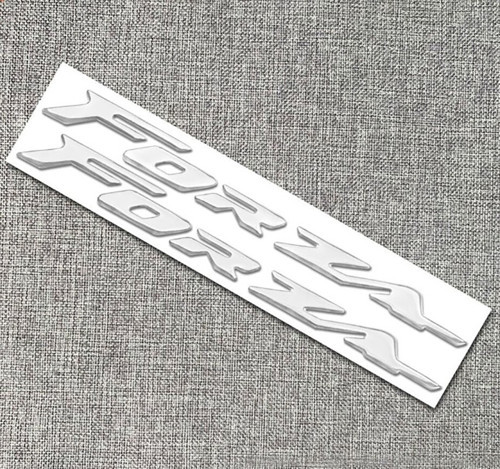 Forza 250-300 Amblem Logo 3D Sticker Yazı 2 Adet Set Gümüş Gri Renk