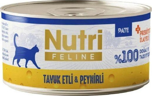 Tavuk Etli ve Peynirli Tahılsız Yetişkin Kedi Konservesi 70 gr