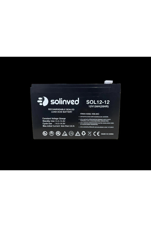 12V 12Ah Ups Ve Alarm Aküsü