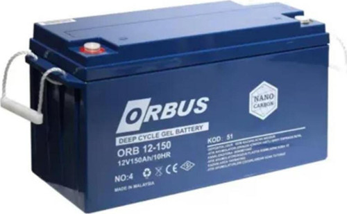 12 Volt 150 Amper Deep Cycle Karbon Jel Akü Derin Döngü