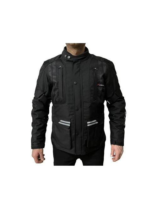 Motosiklet Montu Tourex 4 Mevsim CE Sertifikalı Long Touring Motorcu Mont Siyah