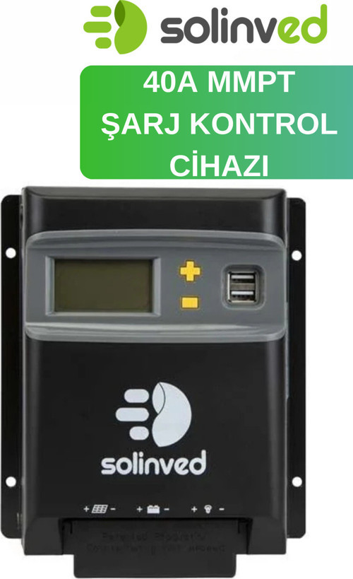 Şarj Kontrol Cihazı 40A Mppt 12V-24V Solar Şarj Regülatör - Mppt340D Güneş Paneli Şarj