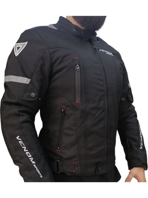 Air Racing Motosiklet Montu 4 Mevsim Motorcu Touring Mont Siyah