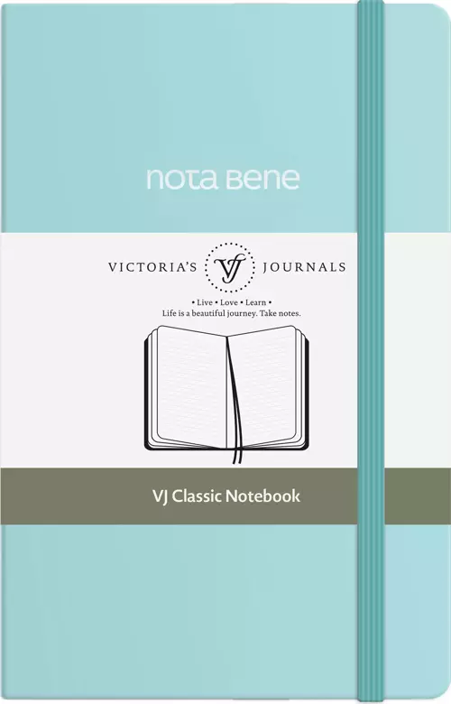 Victoria's Journals Nota Bene Classic Sert Kapak Defter, 9x14 cm, Çizgili