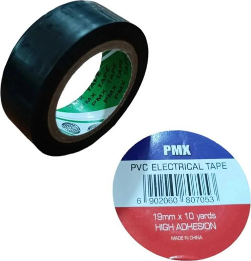 Pmx İzole Bant Elektrik Kablo Bantı 19mm x 10m Siyah
