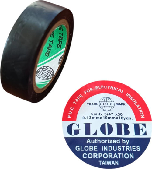 Globe İzole Bant Elektrik Kablo Bantı 19mm Siyah