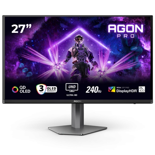 AG276UZD 27″ 240Hz 0.03ms 4K QD-OLED HDR400 RGB USB-C Yükseklik Ayarlı Pivot Gaming Monitör
