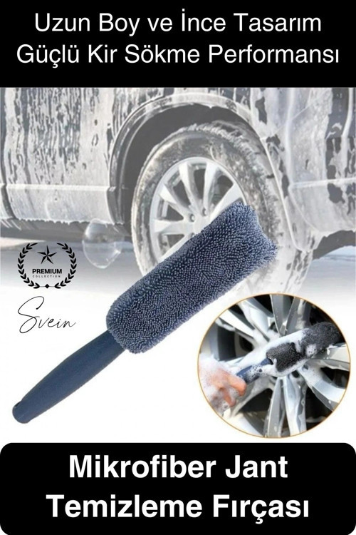 #Mikrofiber Jant Temizleme Fırçası Mikrofiber Detaylı Temizlik Çizmez Oto Lastik Yumuşak Detailing