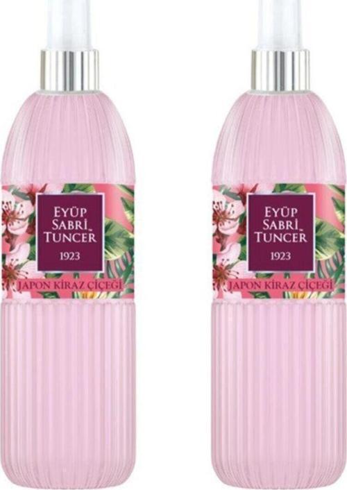 Japon Kiraz Çiçeği Kolonyası 150 ml Silindir Pet Şişe Sprey X 2 Adet