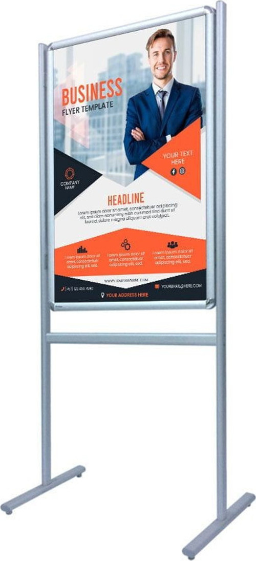 Infoboard B1 (70x100cm) Çift Taraflı Ayaklı Poster Pano