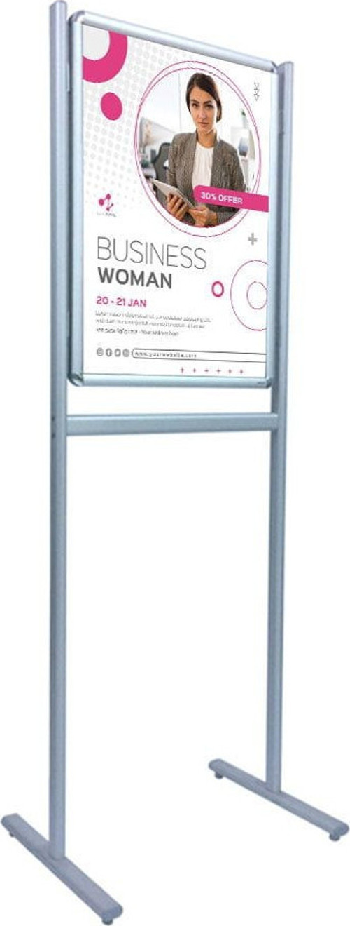 Infoboard B2 (50x70cm) Çift Taraflı Ayaklı Poster Pano