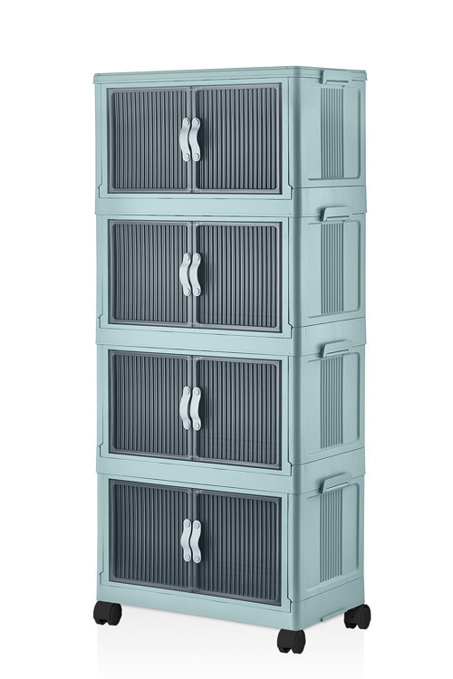 Katlanabilir Modüler Dolap 4 Katlı 54 cm x 31,7 cm x 127 cm