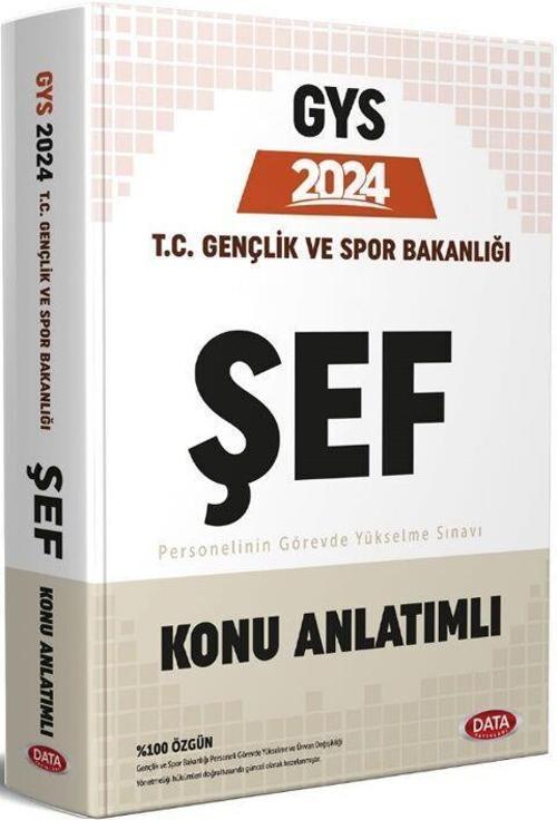 2024 GYS Gençlik ve Spor Bakanlığı Şef Konu Anlatımlı Hazırlık Kitabı