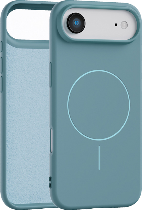 iPhone Air Uyumlu İçi Kadife Magsafe Wireless Şarz Özellikli Mint Yeşil Renkli Telefon Kılıfı