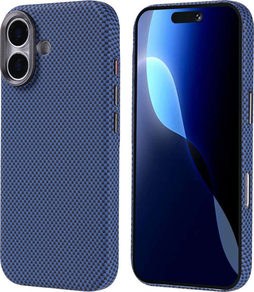 iPhone 17 uyumlu Kılıf Nekst Karbon Fiber Görünümlü M-Safe Şarj Özellikli