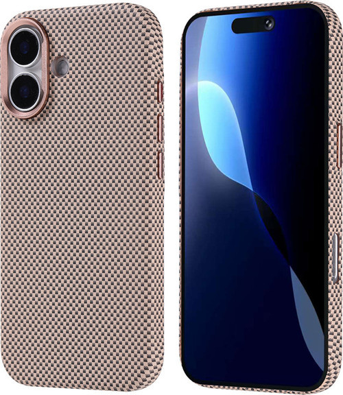 iPhone 17 uyumlu Kılıf Nekst Karbon Fiber Görünümlü M-Safe Şarj Özellikli