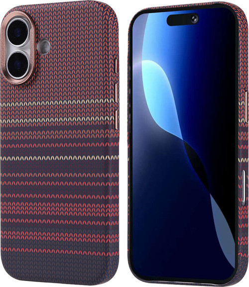 iPhone 17 uyumlu Kılıf Nekst Karbon Fiber Görünümlü M-Safe Şarj Özellikli