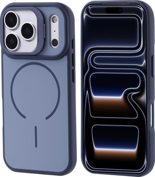 iPhone 17 Pro uyumlu Kılıf Notron Kamera Standlı M-Safe Şarj Özellikli