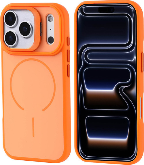 iPhone 17 Pro uyumlu Kılıf Notron Kamera Standlı M-Safe Şarj Özellikli